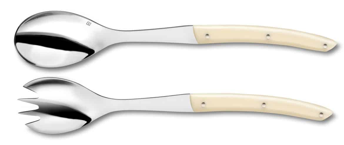 COUVERTS A SALADE corne et manche poinçon minerve EUR 20,00 - FR